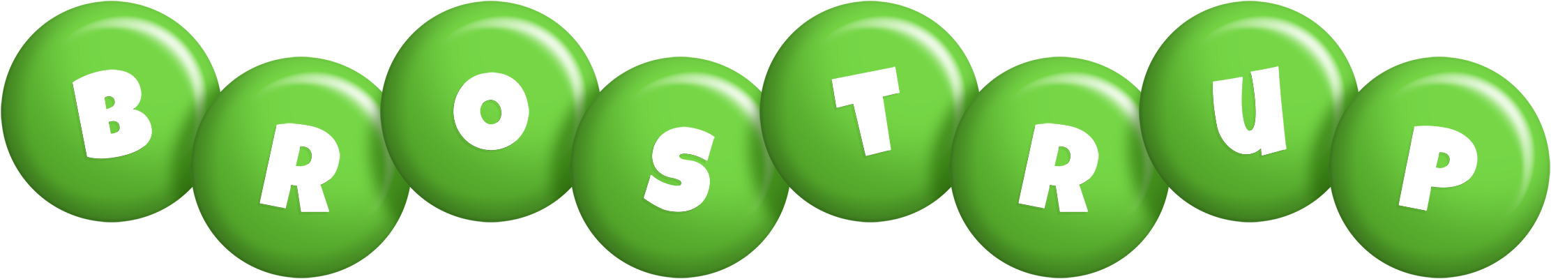 Brostrup candy-green logo