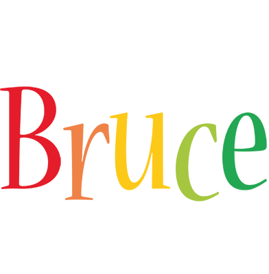 Bruce birthday logo