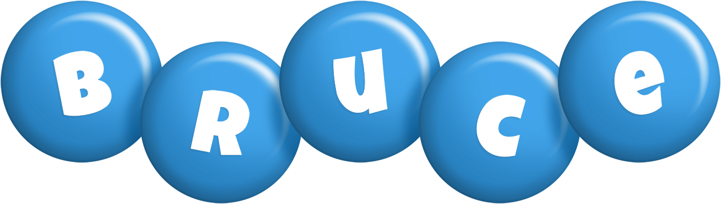 Bruce candy-blue logo