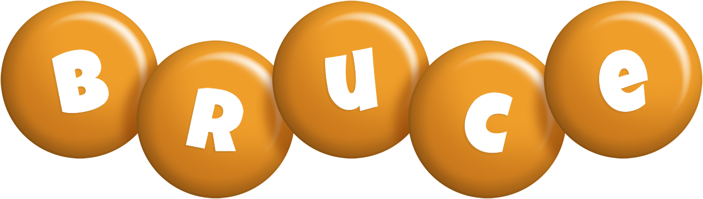 Bruce candy-orange logo