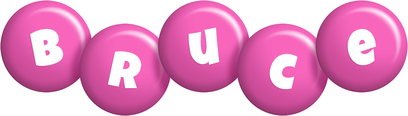 Bruce candy-pink logo