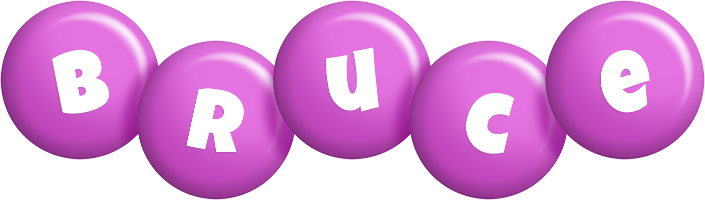 Bruce candy-purple logo