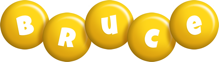 Bruce candy-yellow logo