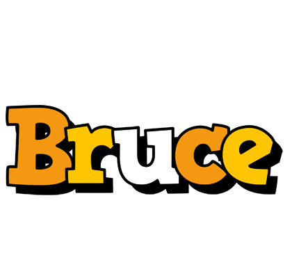Bruce cartoon logo