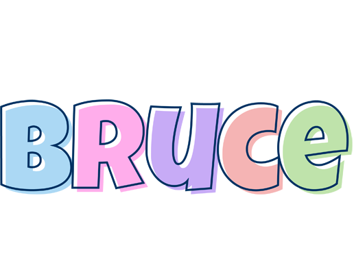 Bruce pastel logo