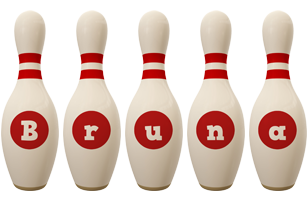 Bruna bowling-pin logo