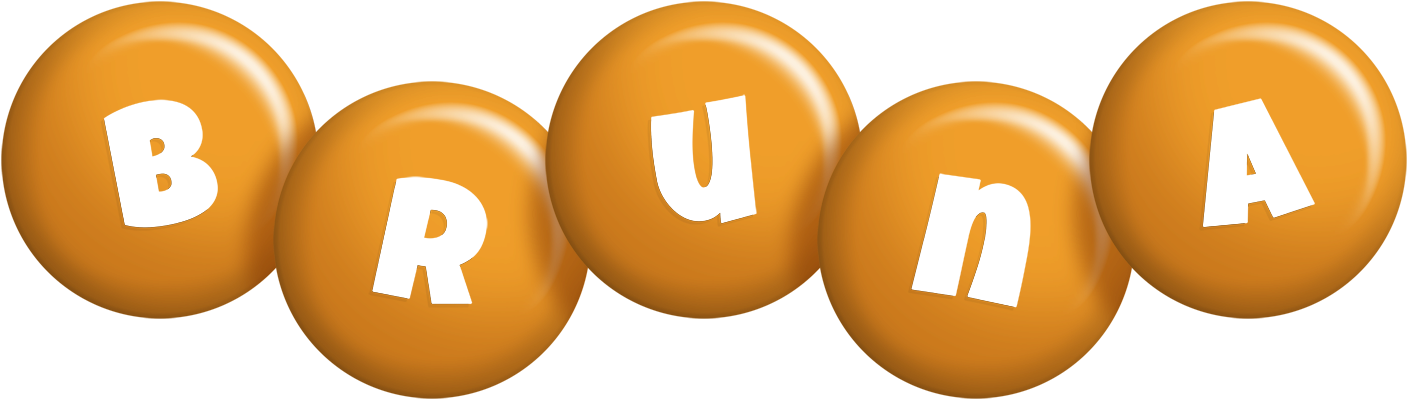 Bruna candy-orange logo