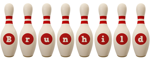 Brunhild bowling-pin logo