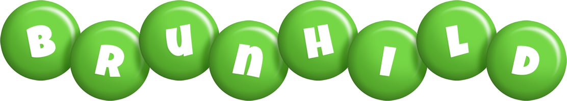 Brunhild candy-green logo