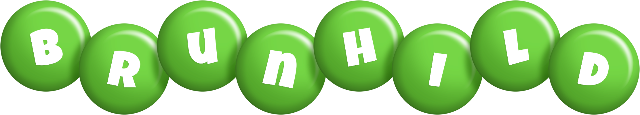 Brunhild candy-green logo