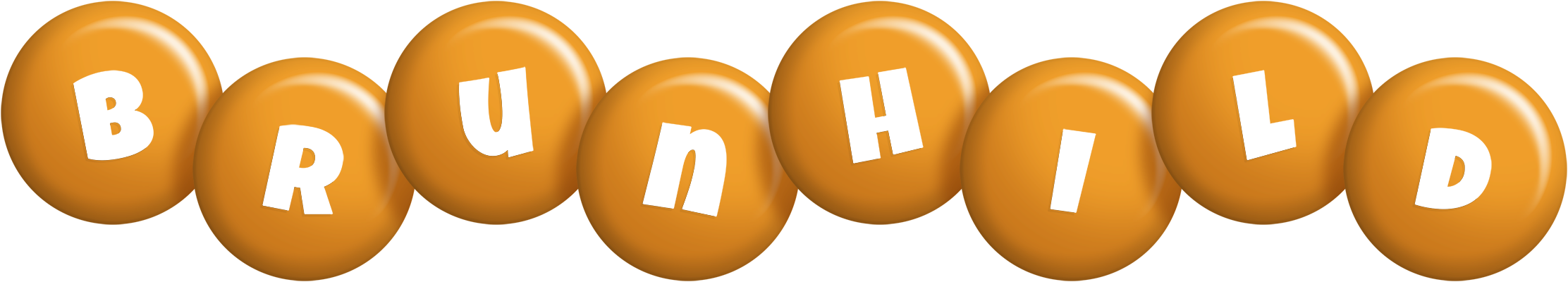 Brunhild candy-orange logo