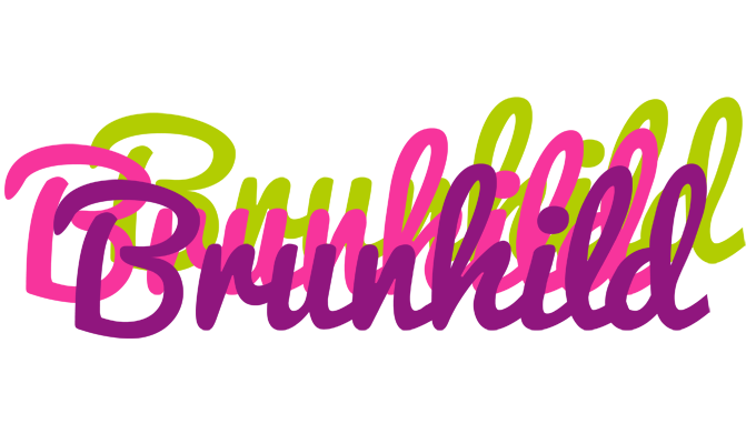 Brunhild flowers logo