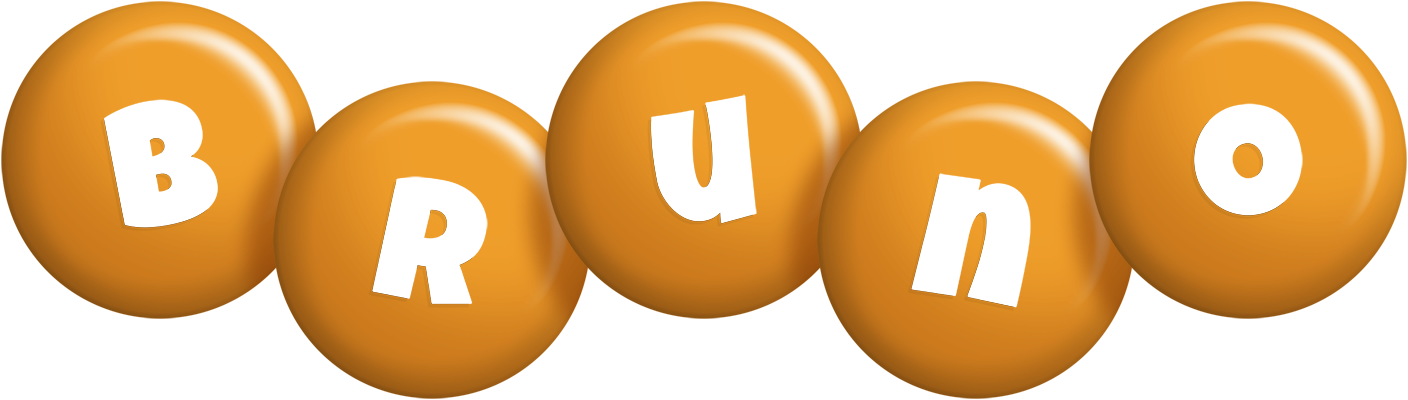 Bruno candy-orange logo