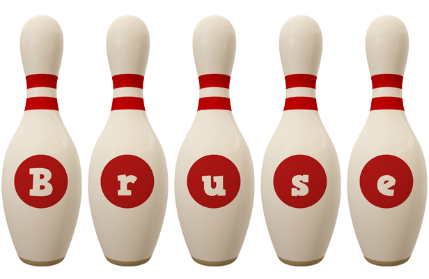 Bruse bowling-pin logo