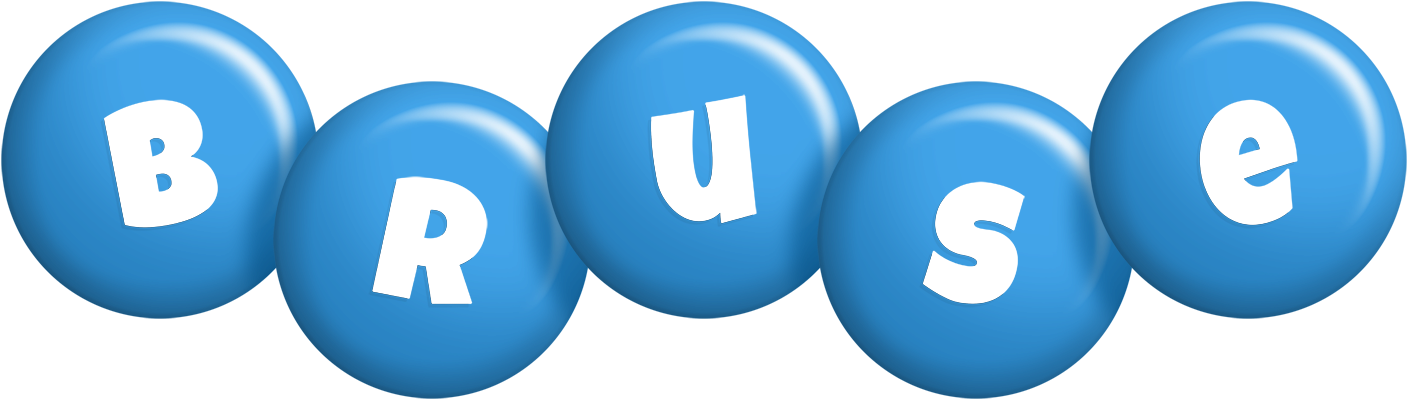 Bruse candy-blue logo