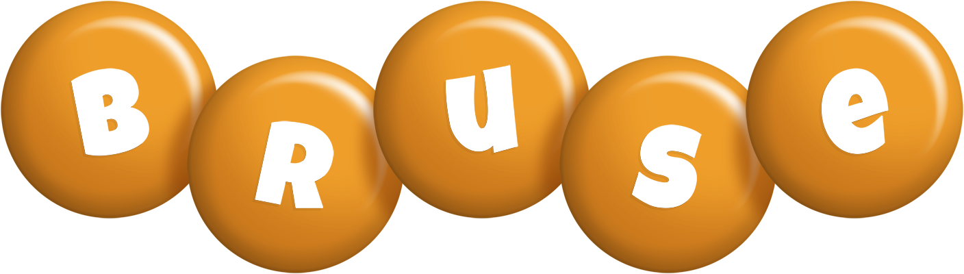 Bruse candy-orange logo