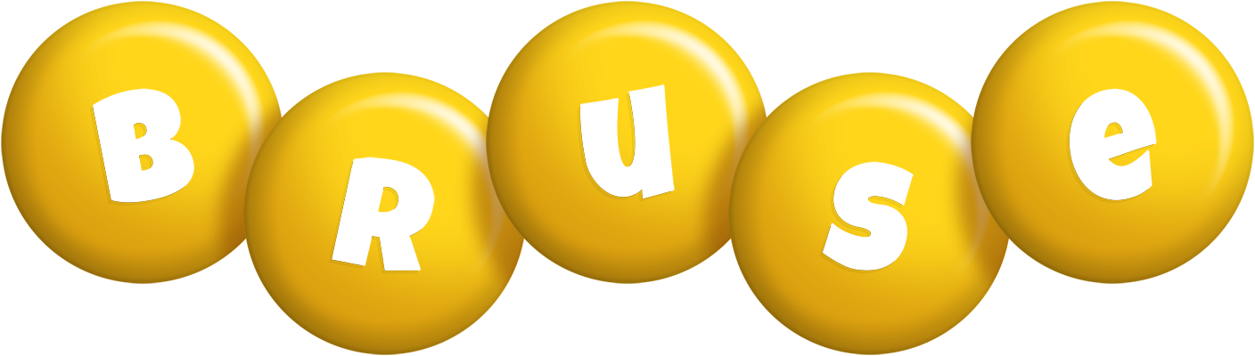 Bruse candy-yellow logo