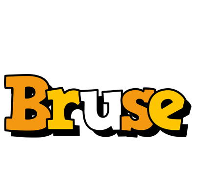 Bruse cartoon logo