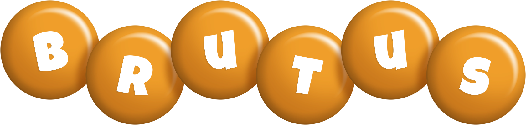 Brutus candy-orange logo
