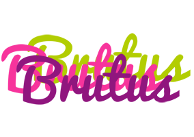 Brutus flowers logo