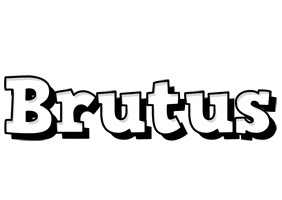 Brutus snowing logo