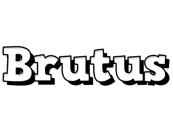 Brutus snowing logo