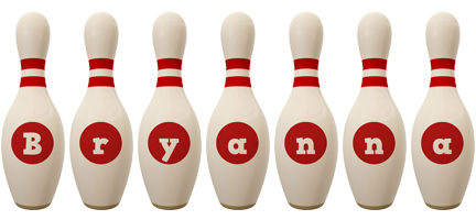 Bryanna bowling-pin logo