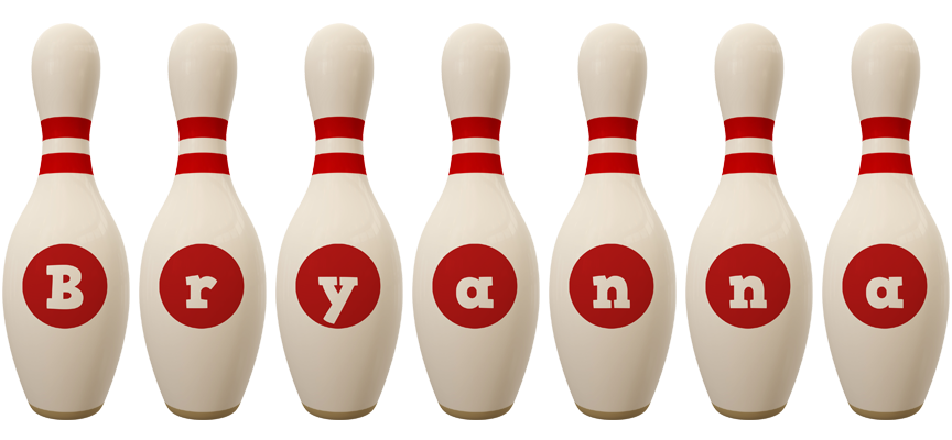 Bryanna bowling-pin logo