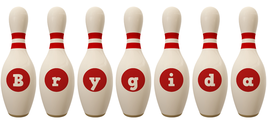 Brygida bowling-pin logo