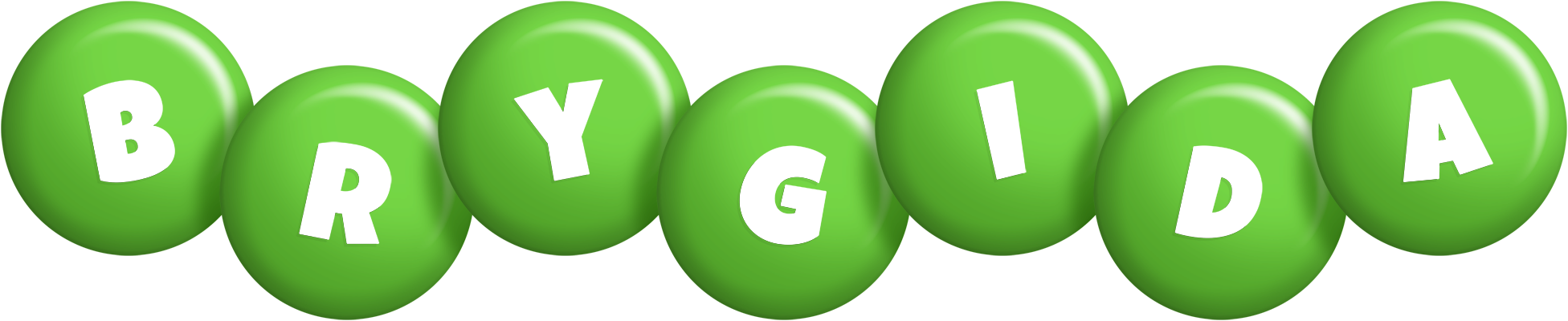 Brygida candy-green logo