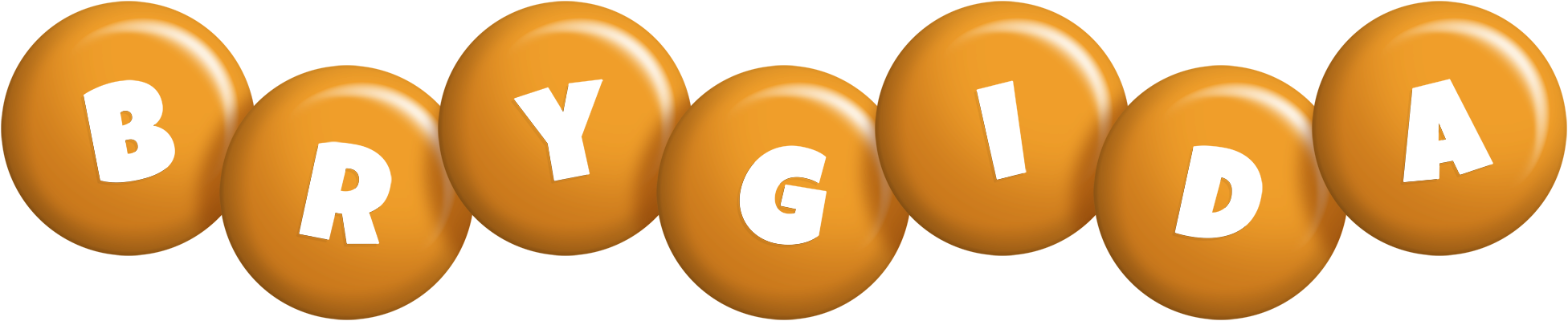 Brygida candy-orange logo