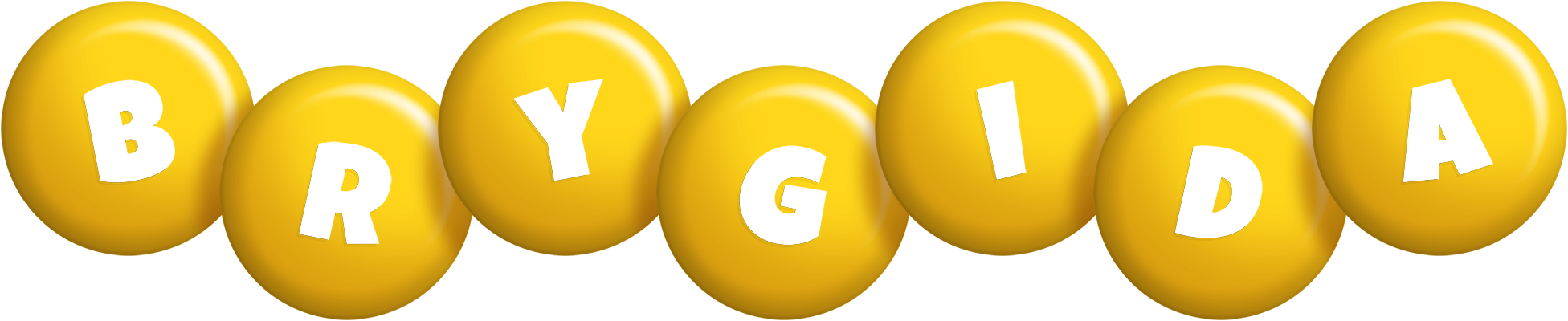 Brygida candy-yellow logo