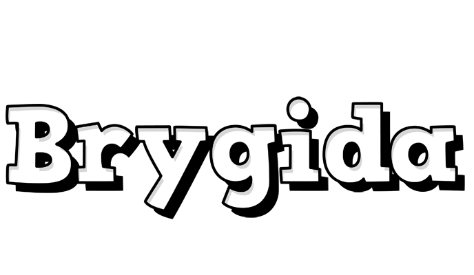 Brygida snowing logo