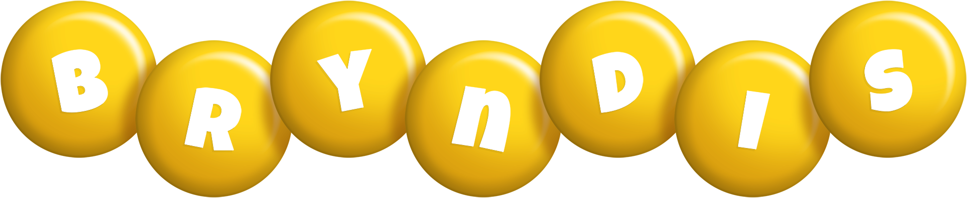 Bryndis candy-yellow logo