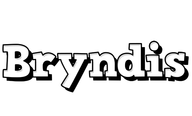 Bryndis snowing logo