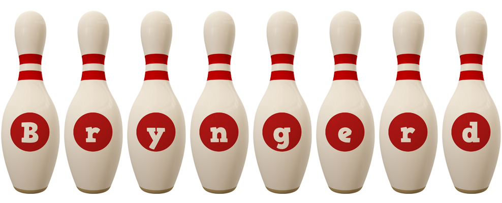 Bryngerd bowling-pin logo