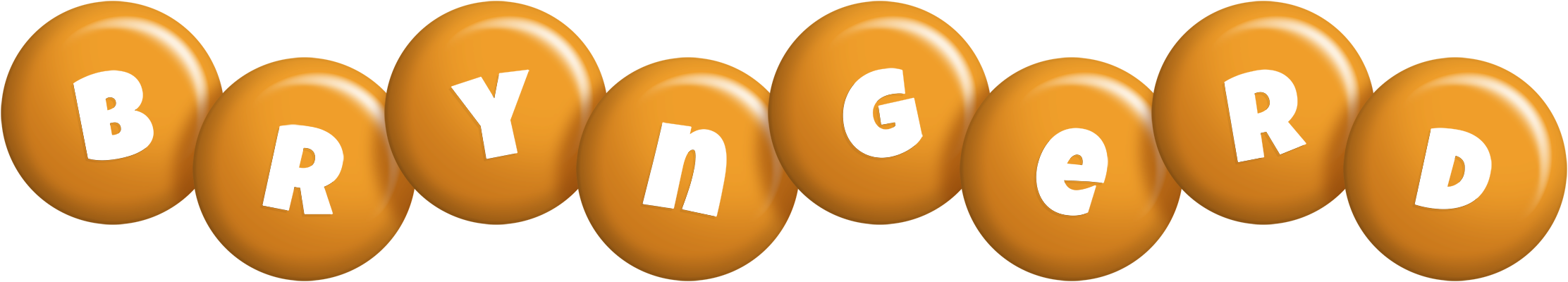 Bryngerd candy-orange logo