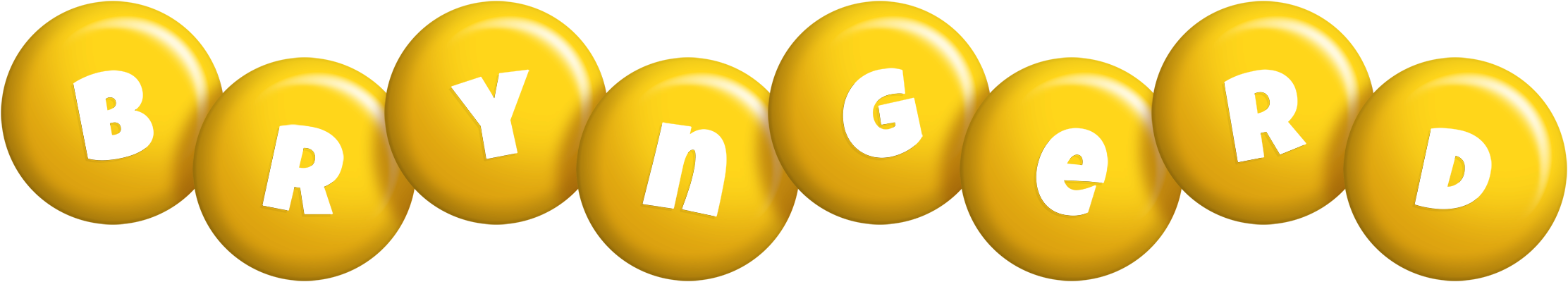 Bryngerd candy-yellow logo