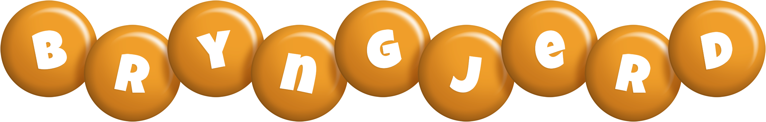 Bryngjerd candy-orange logo