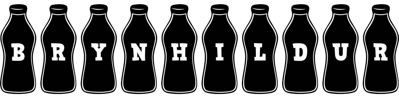 Brynhildur bottle logo