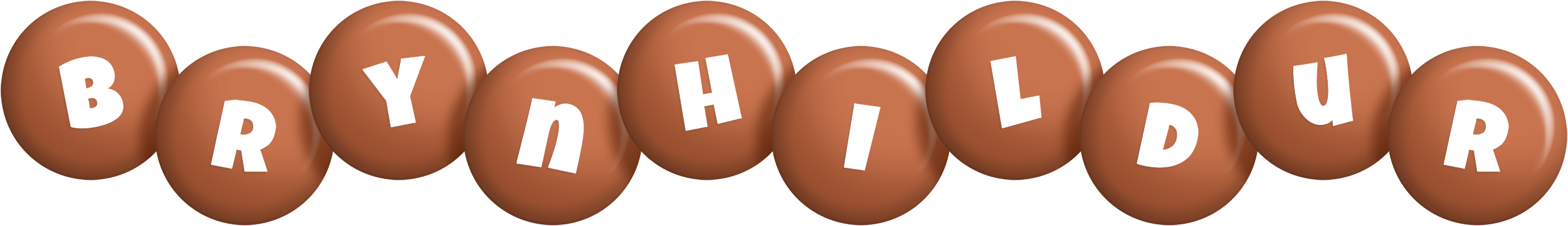 Brynhildur candy-brown logo