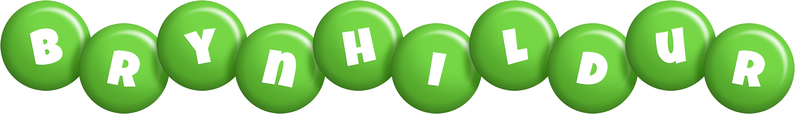 Brynhildur candy-green logo