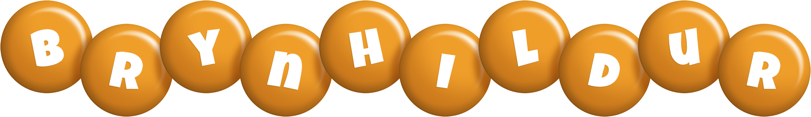 Brynhildur candy-orange logo