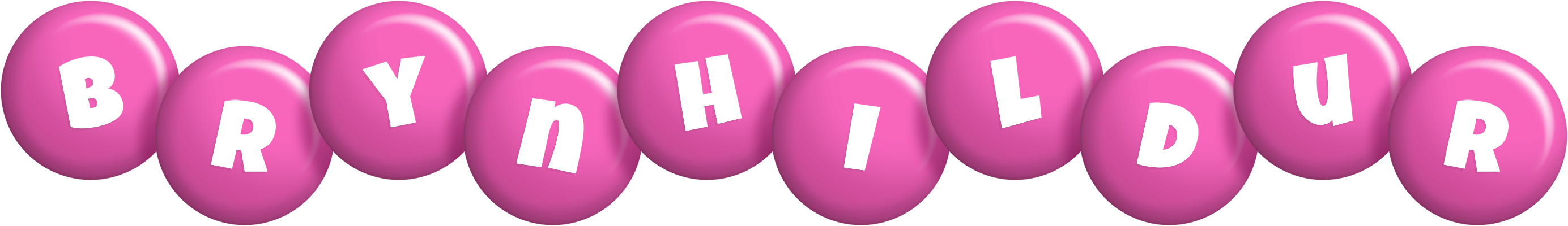 Brynhildur candy-pink logo