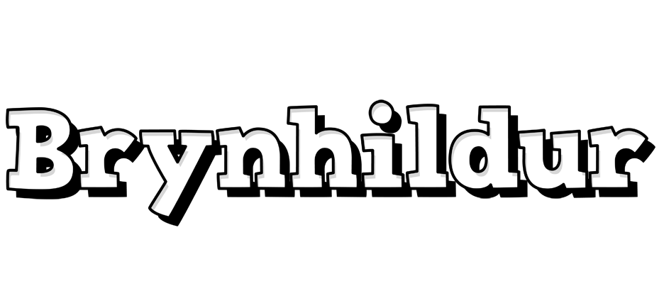 Brynhildur snowing logo