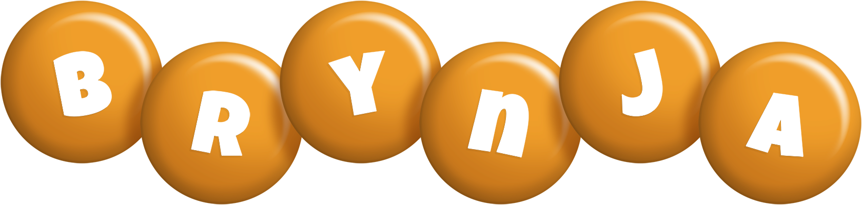 Brynja candy-orange logo