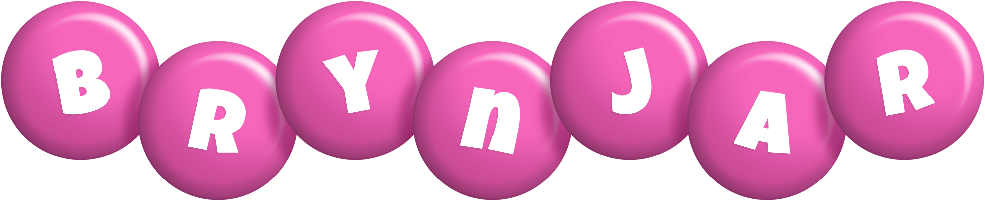 Brynjar candy-pink logo