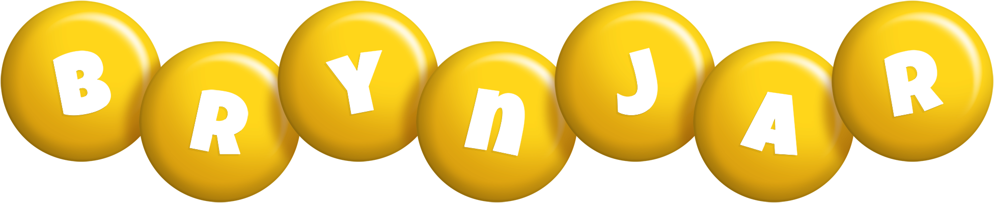 Brynjar candy-yellow logo
