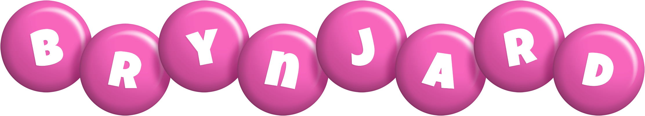 Brynjard candy-pink logo