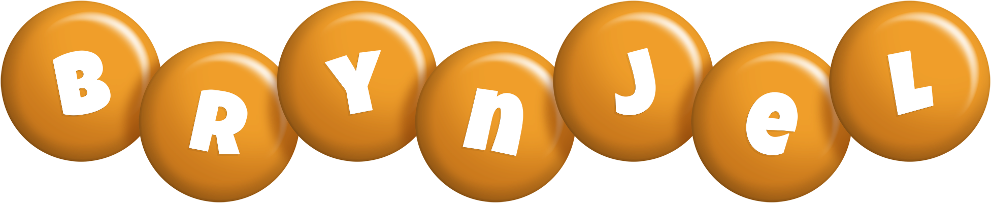 Brynjel candy-orange logo